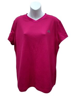 2/$20 Adidas Pink & White Clima Lite Top Size: XL